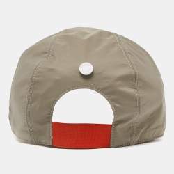 Hermes Grey/Orange Pocket Mixte Technical Cap M
