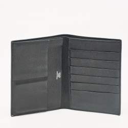 Hermes Noir Evercolor Leather Bifold Wallet