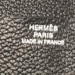 Hermes Noir Evercolor Leather Bifold Wallet