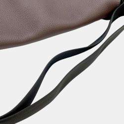 Hermes Ebene/Black Togo Leather Citynews Messenger Bag