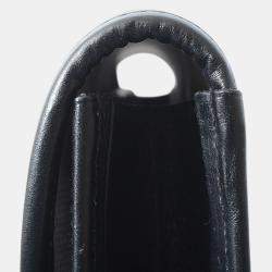 Hermes Black Epsom Jige Elan Clutch Bag 