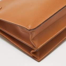 Hermes Gold Epsom Leather Kelly Depeche 38 Briefcase