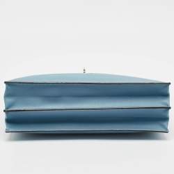 Hermes Blue Jean Epsom Leather Kelly Depeches 34 Briefcase