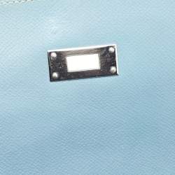 Hermes Blue Jean Epsom Leather Kelly Depeches 34 Briefcase