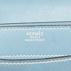Hermes Blue Jean Epsom Leather Kelly Depeches 34 Briefcase