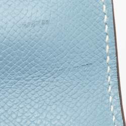 Hermes Blue Jean Epsom Leather Kelly Depeches 34 Briefcase