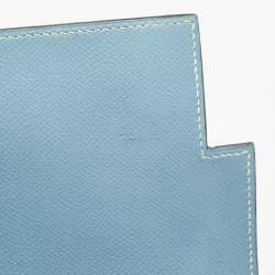 Hermes Blue Jean Epsom Leather Kelly Depeches 34 Briefcase