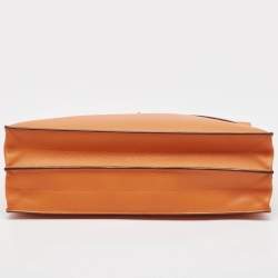 Hermes Orange Epsom Leather Kelly Depeches 38 Briefcase