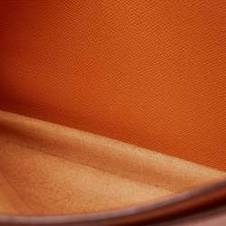 Hermes Orange Epsom Leather Kelly Depeches 38 Briefcase