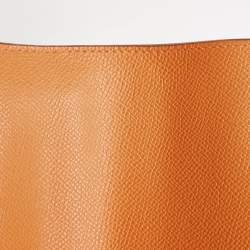 Hermes Orange Epsom Leather Kelly Depeches 38 Briefcase