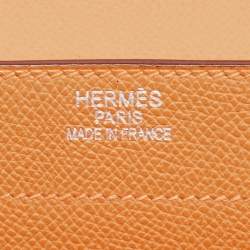 Hermes Orange Epsom Leather Kelly Depeches 38 Briefcase