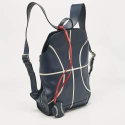 Hermes Bleu De Malte/Craie Evercolor Leather Cityback 27 Basketball Backpack