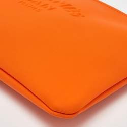 Hermes Neon Orange Neoprene Small Neobain Pouch
