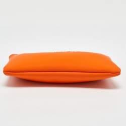Hermes Neon Orange Neoprene Small Neobain Pouch