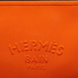 Hermes Neon Orange Neoprene Small Neobain Pouch