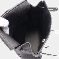 Hermes Kelly Accado PM Waist Bag Black Leather