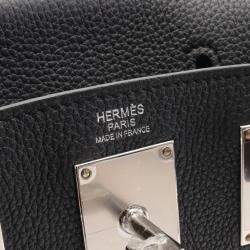 Hermes Kelly Accado PM Waist Bag Black Leather