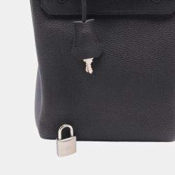 Hermes Kelly Accado PM Waist Bag Black Leather