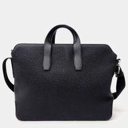 Hermes Black Citynews Briefcase bag