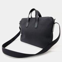Hermes Black Citynews Briefcase bag