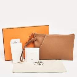 Hermès Gold Togo Leather Cabavertige 30 Pouch