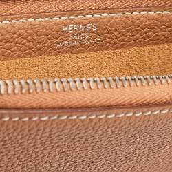Hermès Gold Togo Leather Cabavertige 30 Pouch