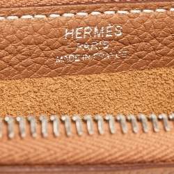 Hermès Gold Togo Leather Cabavertige 30 Pouch