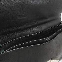 Hermes Black Leather Sac a Depeches 41 Briefcase