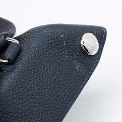 Hermes Bleu Indigo Togo Leather Videpoches Bag