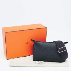 Hermes Bleu Indigo Togo Leather Videpoches Bag