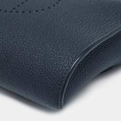 Hermes Bleu Indigo Togo Leather Videpoches Bag