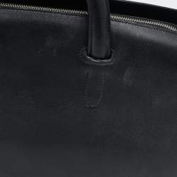 Hermes Noir Evergrain Leather Cityhall 38 Briefcase