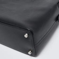 Hermes Noir Evergrain Leather Cityhall 38 Briefcase