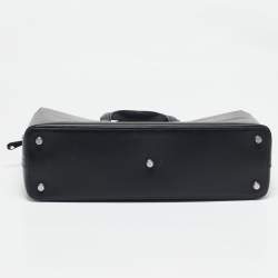 Hermes Noir Evergrain Leather Cityhall 38 Briefcase