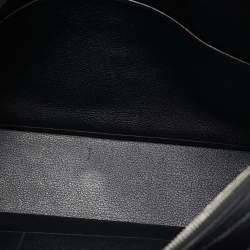 Hermes Noir Evergrain Leather Cityhall 38 Briefcase
