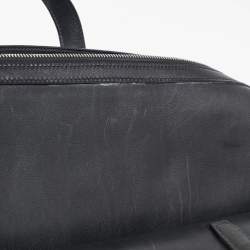 Hermes Noir Evergrain Leather Cityhall 38 Briefcase