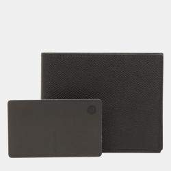 Hermes Black Leather Citizen Bifold Wallet