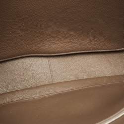 Hermes Taupe Taurillon Clemence Leather Steve Messenger Bag