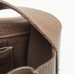 Hermes Taupe Taurillon Clemence Leather Steve Messenger Bag