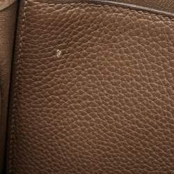 Hermes Taupe Taurillon Clemence Leather Steve Messenger Bag