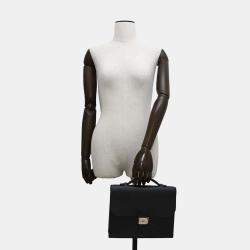 Hermes Black Epsom Sac Depeche 27 Handbag