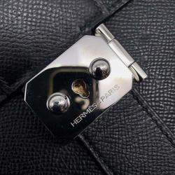 Hermes Black Epsom Sac Depeche 27 Handbag