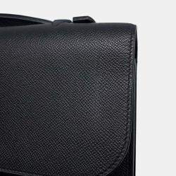 Hermes Black Epsom Sac Depeche 27 Handbag