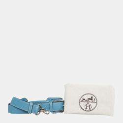 Hermes Bleu Jean Clemence Leather Jypsiere 31 Bag