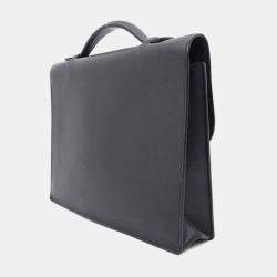 Hermes Black Epsom Leather Sac a Depeches 27 Briefcase Bag