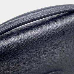Hermes Black Epsom Leather Sac a Depeches 27 Briefcase Bag