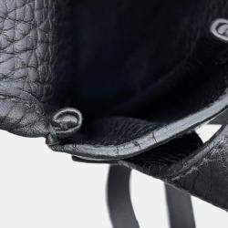 Hermes Black Taurillon Clemence Victoria Messenger Bag