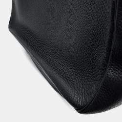 Hermes Black Taurillon Clemence Victoria Messenger Bag