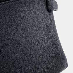 Hermes Cabas Caba 30 Cityslide Clutchertige Black Togo Leather  