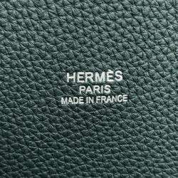 Hermes Bolide 1923 Chimeres Dragon Vert Shipley Togo Leather Velvet Size 45